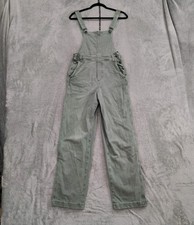Aerie Green Cotton Overalls Size XS Jumpsuit Straight Leg Boho Women  s Garden