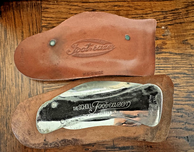 Dr. Scholl s Foot Eazer Silveroid  Arch Medical Leather Shoe Insert Circa 1908