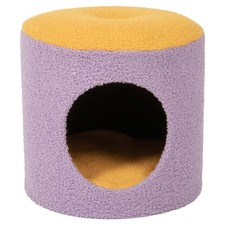 Coockoo cat house happy house purple - cuddly oasis for cat friends * inside