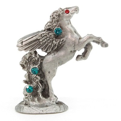 COMSTOCK Fantasy Pegasus 1.5 '' Pewter Metal Miniature Figurine