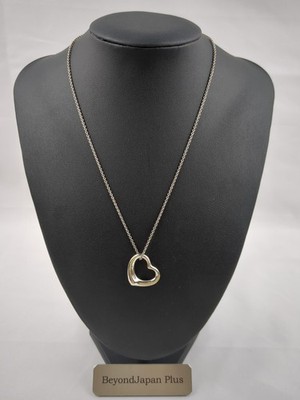 Tiffany & Co. Elsa Peretti Open Heart Halskette Medium 22mm Sterling Silber 925