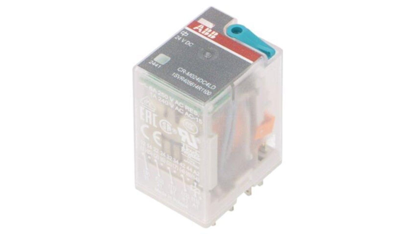 Electromagnetic Relay, 4PDT, Voltage 1SVR405614R1100