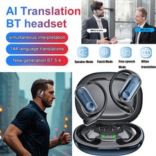 2025 Bluetooth AI Translator Earbuds 144 Language Real-Time Translate Earphones