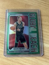 2024-25 Panini Prizm - Global Reach Kristaps Porzingis #5 Green Prizm