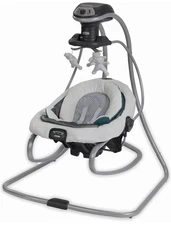 Graco DuetSoothe Swing and Rocker with Removable Swing Seat 6 Speeds for Infant