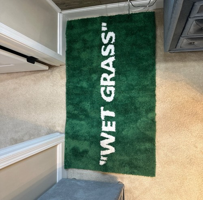 #ad “Wet Grass” Rug New NEW Sealed 70x150cm $275.00