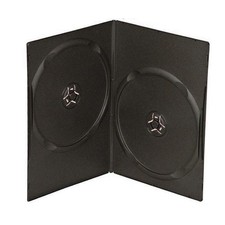 Maxtek 7Mm Slim Black Double Cd/Dvd Case 100 Pieces Pack.