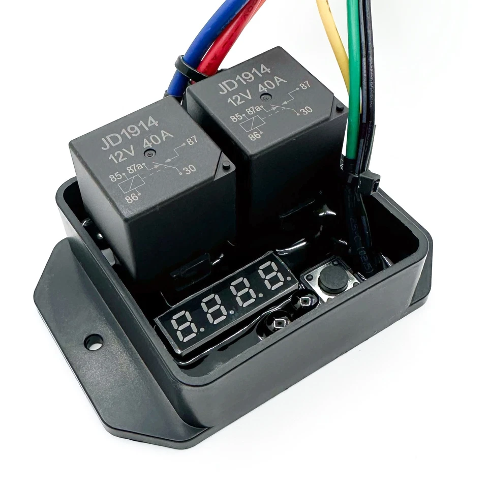 CONTROLADOR DE VENTILADOR ELÉCTRICO AJUSTABLE DIGITAL INTERRUPTOR DE TEMPERATURA 48 MM MONTAJE DE MANGUERA Foto 2 de 4