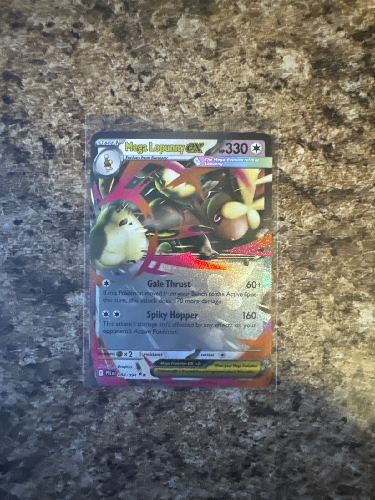 Mega Lopunny ex 084/094 Pokemon Phantasmal Flames NM