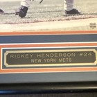 Rickey Henderson Signed Framed 8/10 Photo Field of Dreams COA MLB — photo 3