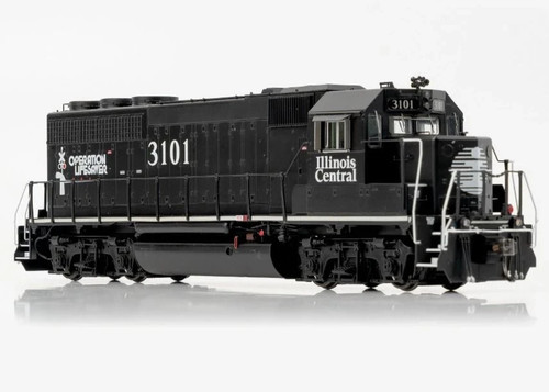 Rapido ~ HO Scale ~ EMD GP40 ~ Illinois Central #3114 ~ DC/Silent ~ 040008 | Zustand: New