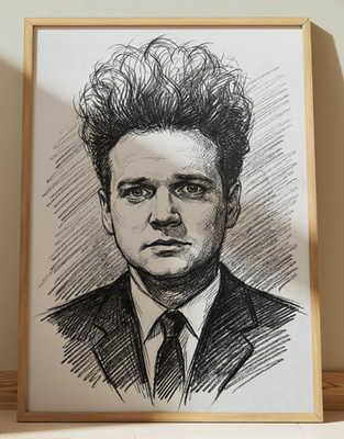 ERASERHEAD HENRY SPENCER DRAWING PRINT SKETCH 8'' x 10'' DAVID LYNCH HORROR MOVIE