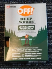 New OFF! Deep Woods Insect Repellent Towelettes w/Deet, 12 Individual Wipes
