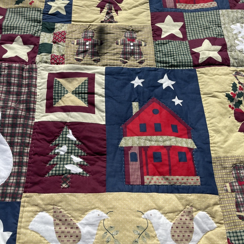 Vacaciones de Navidad Invierno 86” X 86” Edredón Almohada Fundas Muñecos de Nieve Americana Sunham Foto 2 de 4