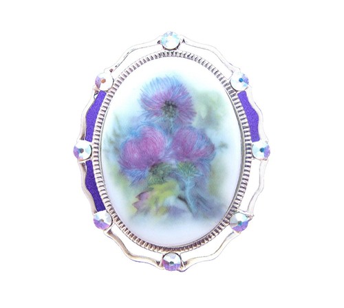 Signed R40 Flapper Lady Porcelain Brooch | eBay display picture 2