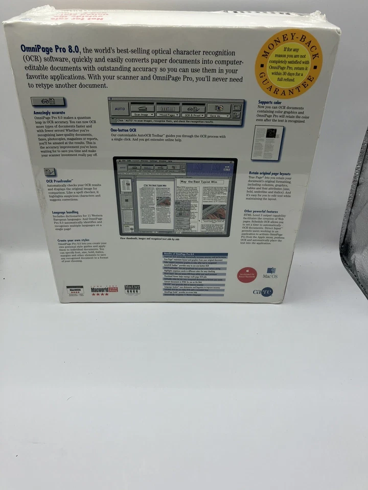 OmniPage Pro 8.0 for Macintosh - Vintage 1998 - New Condition  - Image 3 of 3