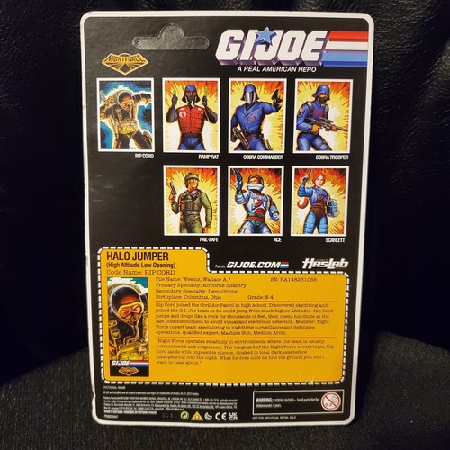 GI G.I. Figura Joe Halo Jumper Rip Cord O Ring 3.75 SELLADA (Skystriker Haslab) - Imagen 2 de 2