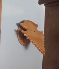 Pine Arrowhead European Deer Skull Mount Plaque Hanger