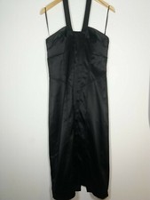 NEXT TALL SIZE 12 DRESS BLACK PARTY OCCASION HALTERNECK PROM EVENING QQ34