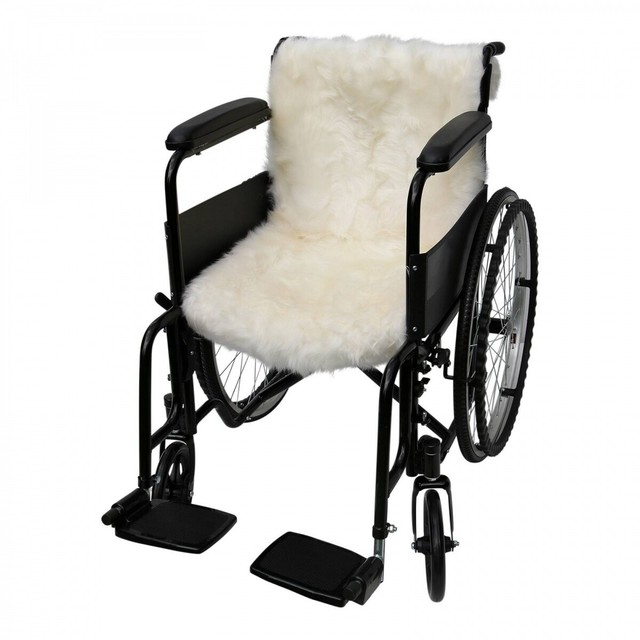 Lambskin Wheelchair Pad Dekubitusschutz Seat Cushion Merino Sheepskin eBay
