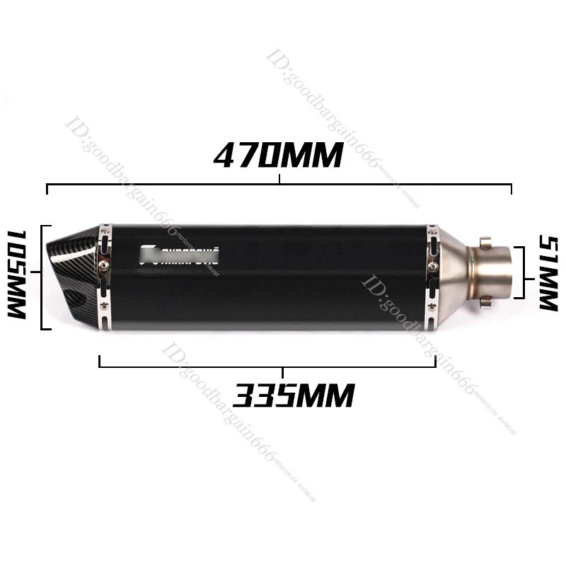 51mm Dual-outlet Muffler Modified for Adventure 990/950 S 2003-2013 2006-2016 - Image 3 of 4