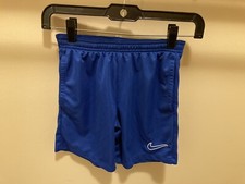 Nike Unisex Kid  s Dri-Fit Activewear Shorts with Drawstring - Size Small - Blue