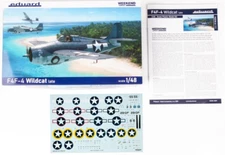 Eduard 1/48 Grumman F4F-4 Wildcat Late WWII Weekend Model Kit 4 Decal Options