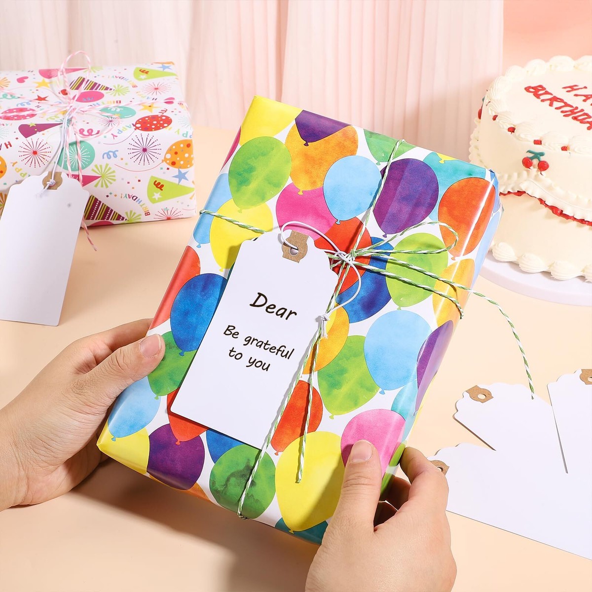 120PCS Large Blank Price Tags With Elastic String - 120x60mm White Hang Tags For Marking, Labeling & Gift Packaging