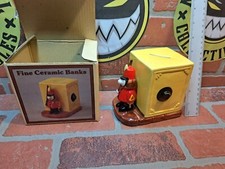 Ceramic Safe And Guard Piggy Bank united china and glass company Vintage