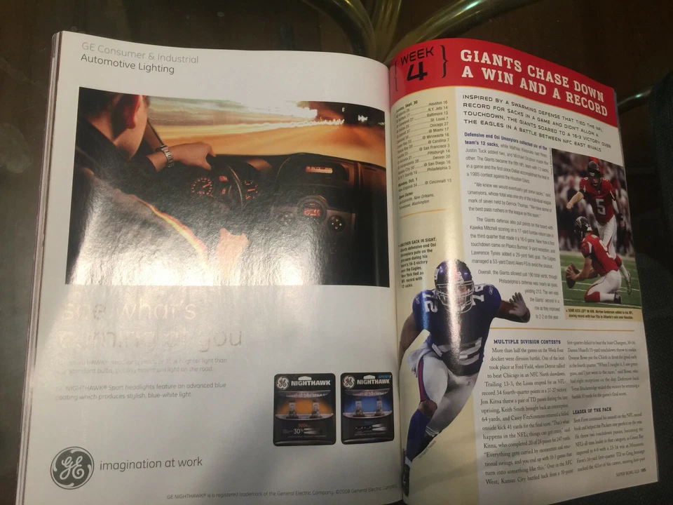 Superbowl XLII NEW Game Program NY GIANTS NE PATRIOTS NFL - Image 3 of 3