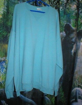 HANES COMFORT WASH SWEATSHIRT 3XL MINT GREEN SOLD AS IS