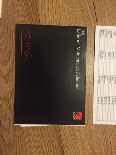 2001 L-Series Owners Handbook - Imagen 4 de 6