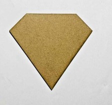 Wooden MDF Shapes Crafts Diamond Scrapbook Embellishments Decoration Blanks