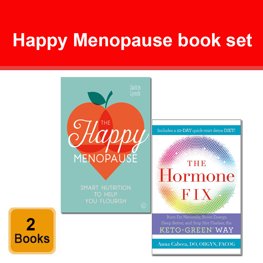 Happy Menopause Jackie Lynch, Hormone Fix Anna Cabeca 2 Books Collection Set