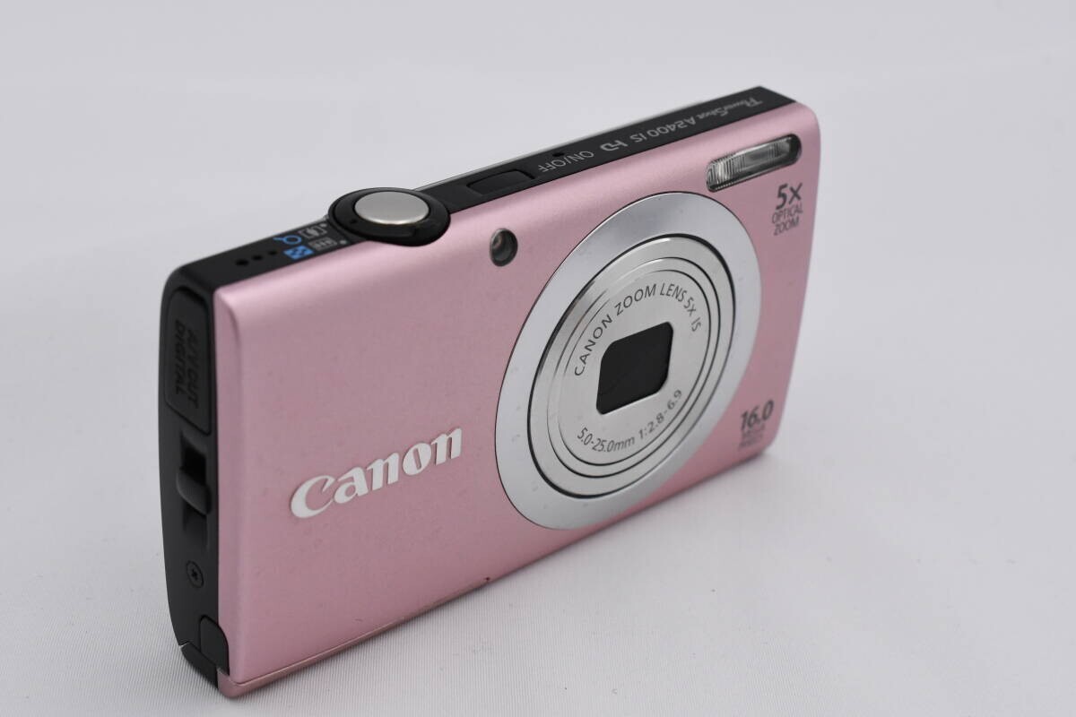 NEAR MINT] Canon PowerShot A2400 IS 16.0MP Pink Digital