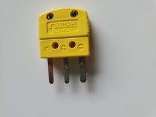 Omega MTP-K-M Type K Thermocouple Connector 3- Prong Flat Pin Male