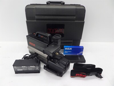 Vintage RCA CPR250 VHS Video Camcorder w/ Case & Accessories