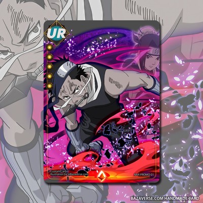 Naruto Card Series 1 - ZABUZA - HANDMADE Full Art UR - Promo Card 1st Edition 