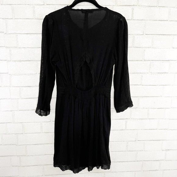 Heartloom - Revolve Black Lace Semi Sheer Back Cutout Dress Women's Size XS  | eBay