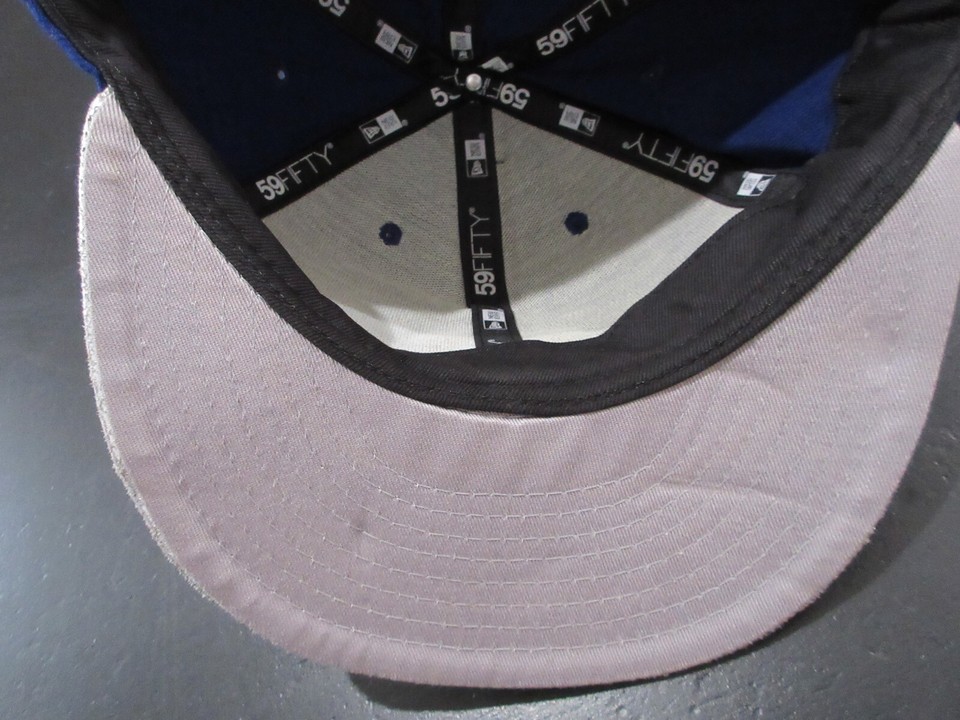 Seattle Mariners Hat Cap Fitted Mens 7 1/8 Blue Yellow MLB Baseball