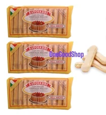Savoiardi, Lady Fingers Champagne Biscuits for Tiramisu (Pack of 3), 7 oz G