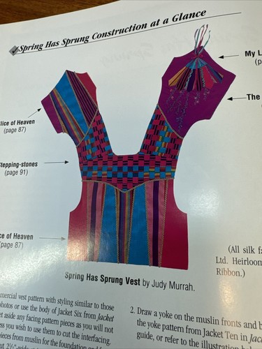 Jacket Jazz & More Jazz LOT 2 Quilted Jacket Clothing Patterns Patchwork Retro - Picture 10 of 14