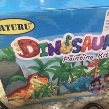 Dinosaur Painting Kit Arts Crafts Toys Ages 3-12 Kids Children Fun Birthday