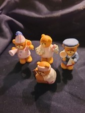 Lucy  Me Bear lot of 4 ENESCO, Holding Flowers, Horn,sailboat, Chocolate....