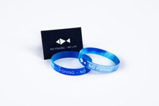 Armband NO FISHING NO LIFE Silikonarmband Wal...