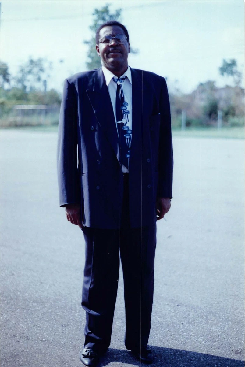 Found Photo Color African American Black Man Formal Suit Attire