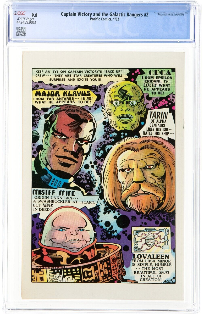 Captain Victory and the Galactic Rangers #2 CGC 9.8 Jack Kirby