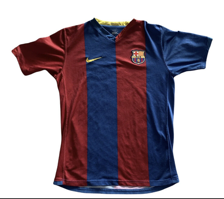 VNTG NIKE Barca FC BARCELONA 2006-2007 Football Shirt soccer Jersey Men Small