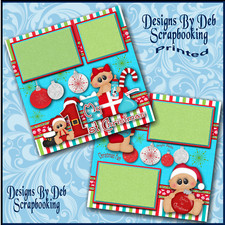 BABY'S FIRST CHRISTMAS Premade Scrapbook Pages paper printed layout DBDS