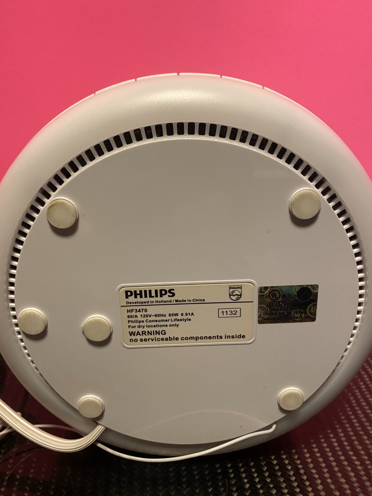 Philips HF3470 Wake Up Light Alarm Clock Radio Natural Sunrise Light